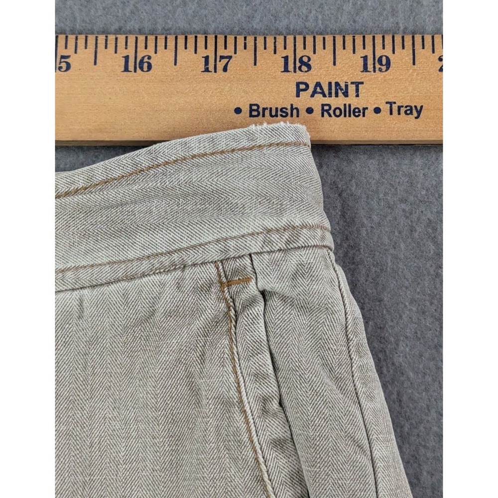 Tommy Bahama Mens Silk Cotton Herringbone Flat Front Shorts 36 Khaki Tan - Picture 10 of 10